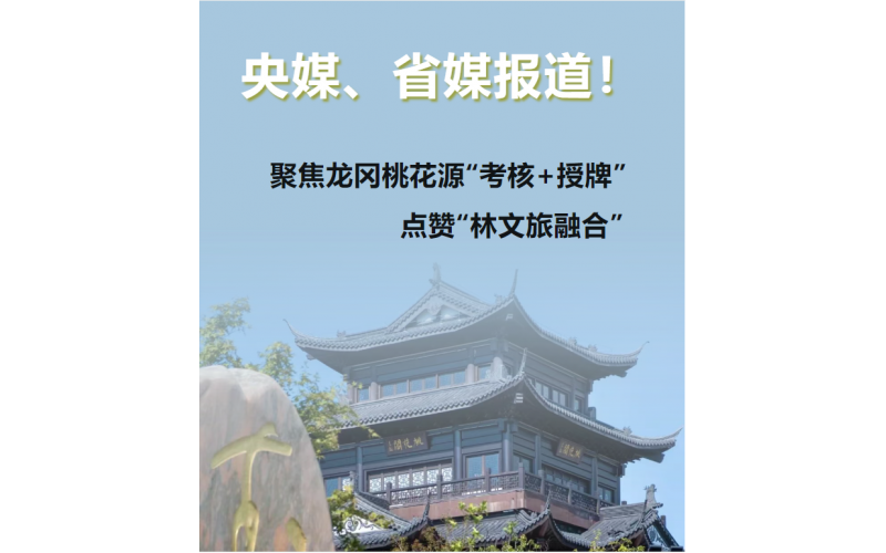 央媒、省媒报道！人民日报、新华日报聚焦龙冈桃花源&ldquo;考核+授牌&rdquo;，点赞&ldquo;林文旅融合&rdquo;~